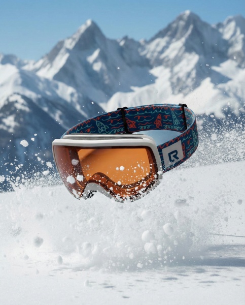 Горнолыжная Маска  ( Детская, от 6 лет ) (ORANGE ( резинка 2 ))